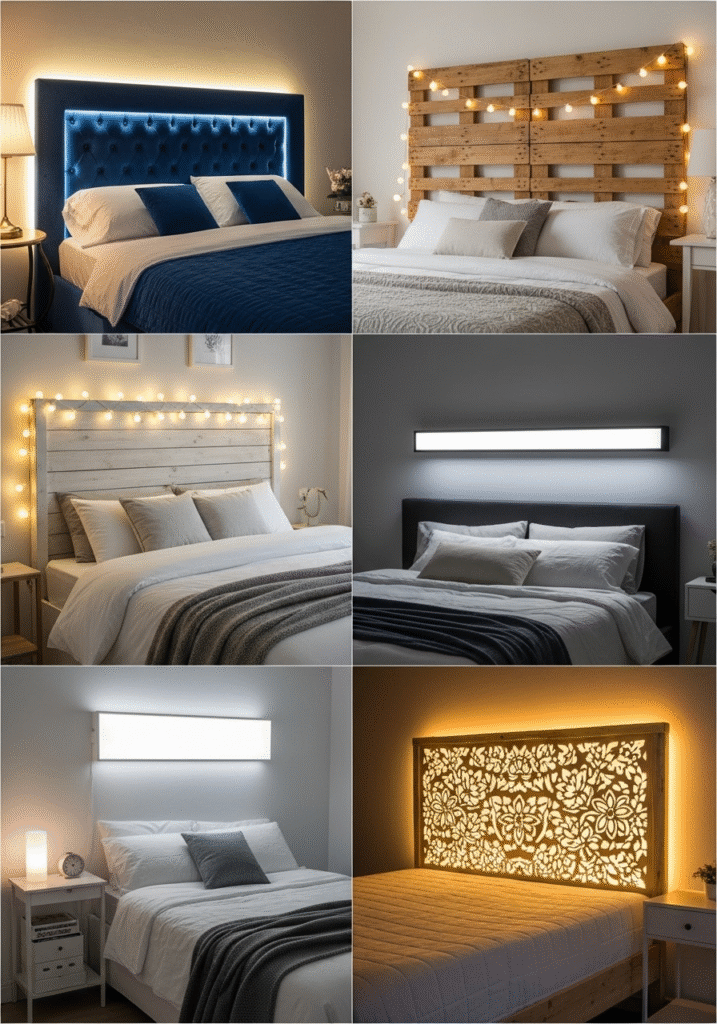 Design Ideas for Lighted Headboards