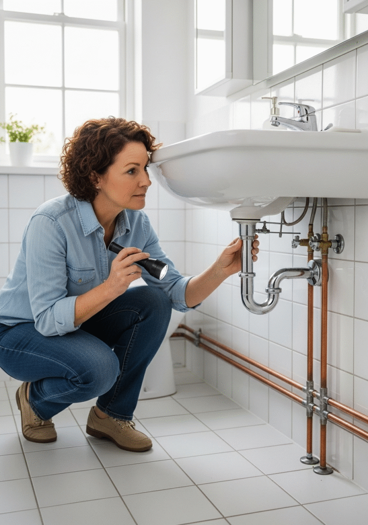 Examine Grout and Caulking in Bathrooms