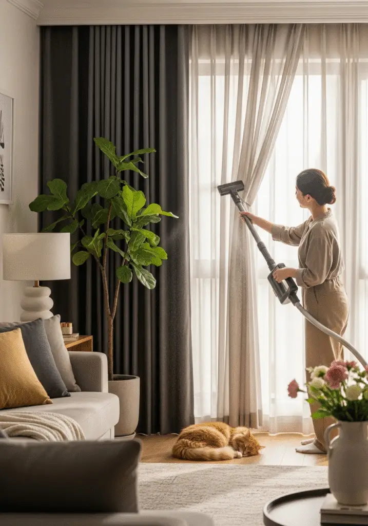 How Often Should You Wash Curtains Recommended Curtain Washing Frequency for Cleanliness, Air Quality, and Allergy Preventionnn