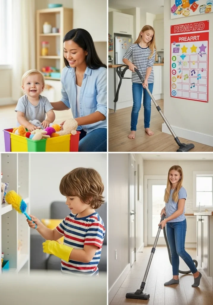 How to Get the Kids Involved Time-saving cleaning tips for working moms to balance household chores and busy schedules