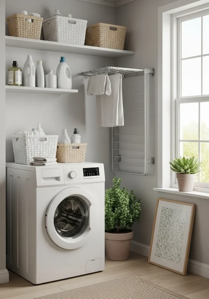 Introduction (6) Smart and stylish laundry room setup with affordable organization solutions