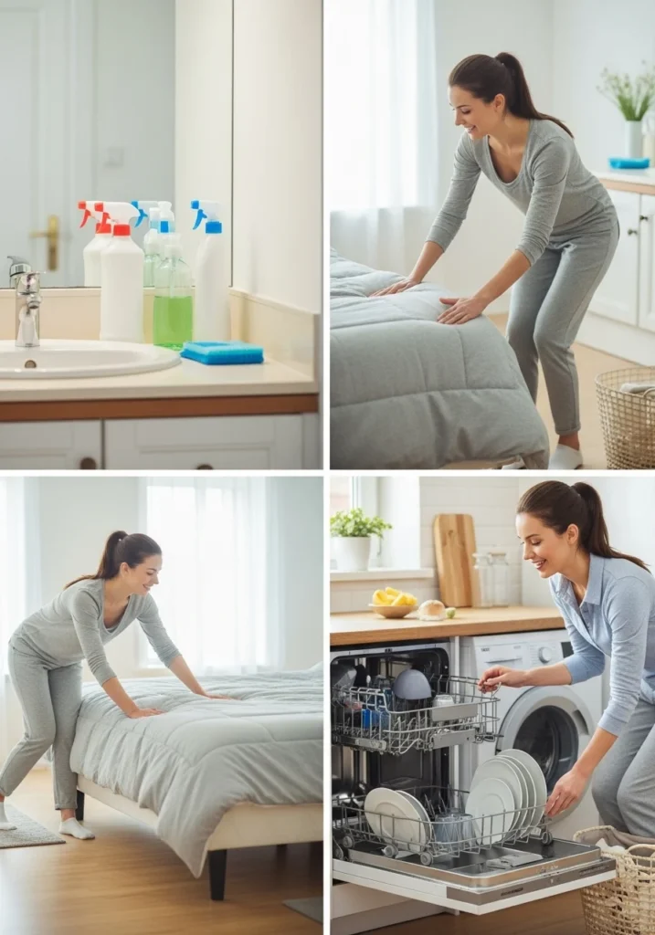 Morning Cleaning Routine (15-30 Minutes) Quick morning cleaning routine for working moms to refresh the home in 15-30 minutes