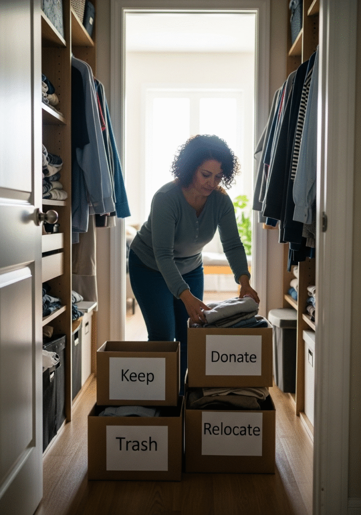 Step 1 Declutter Before You Clean