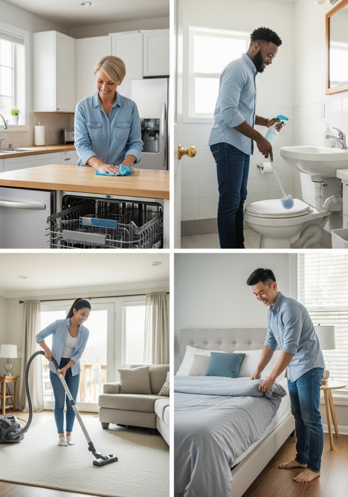 Step 4 Clean Room by Room (Daily Focus Areas)