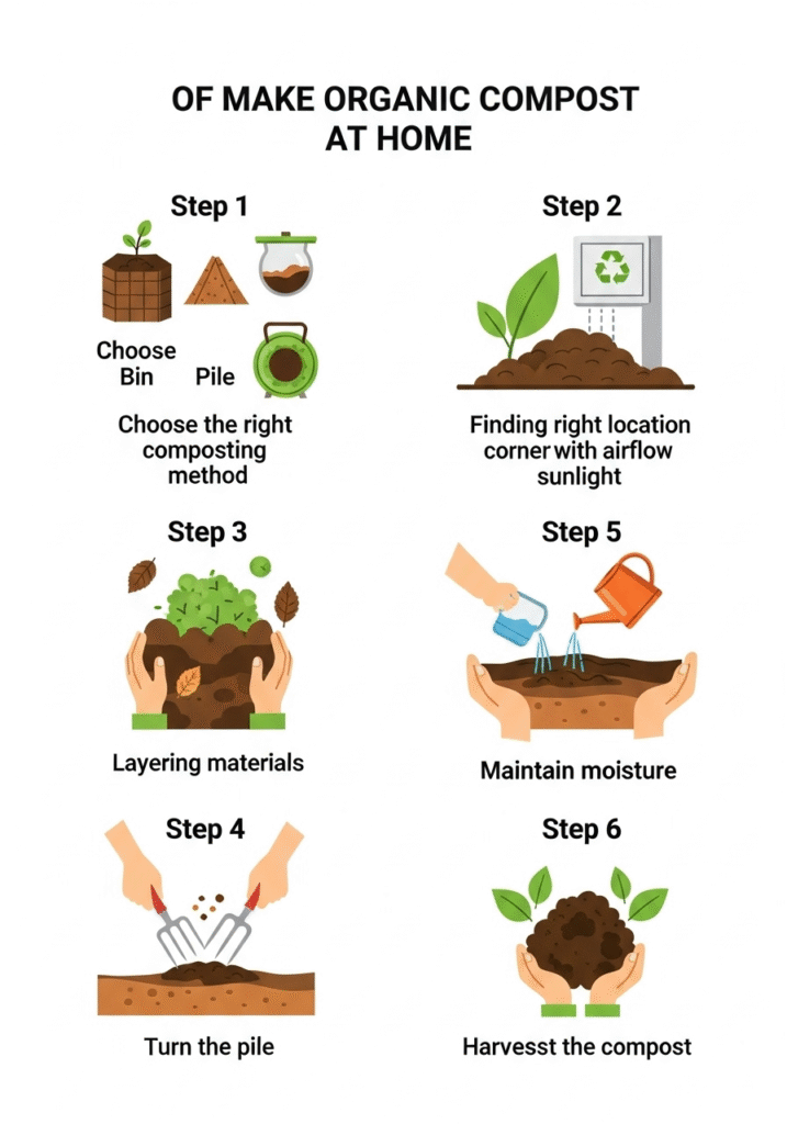 Step-by-Step Guide on How to Make Organic Compost at Home