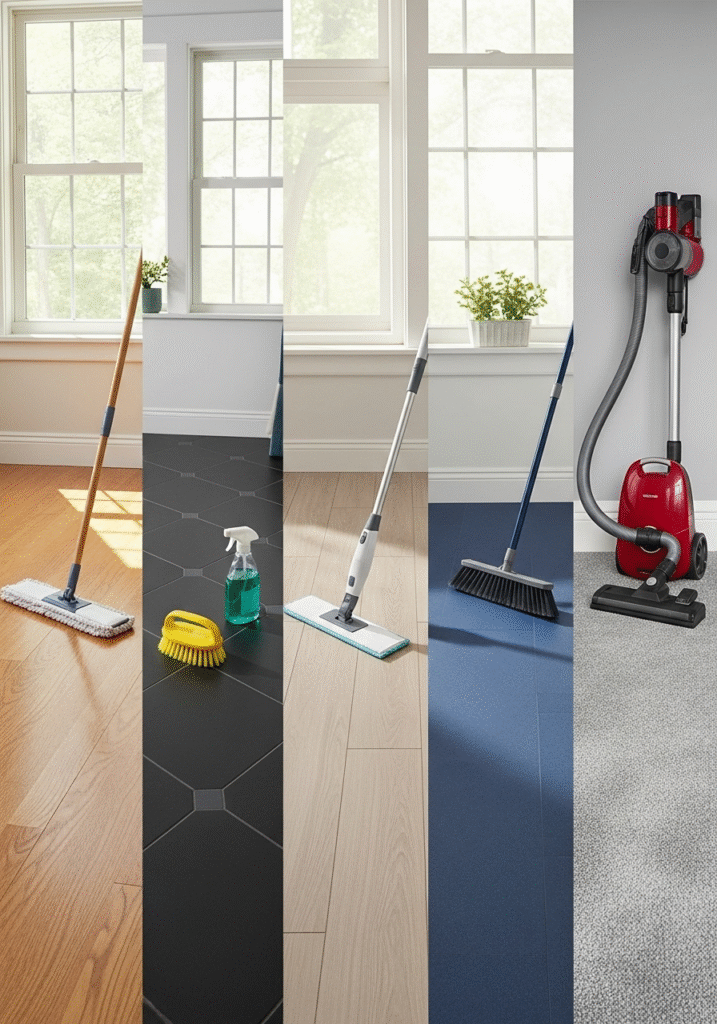Types of Floor Surfaces and Their Cleaning Needs