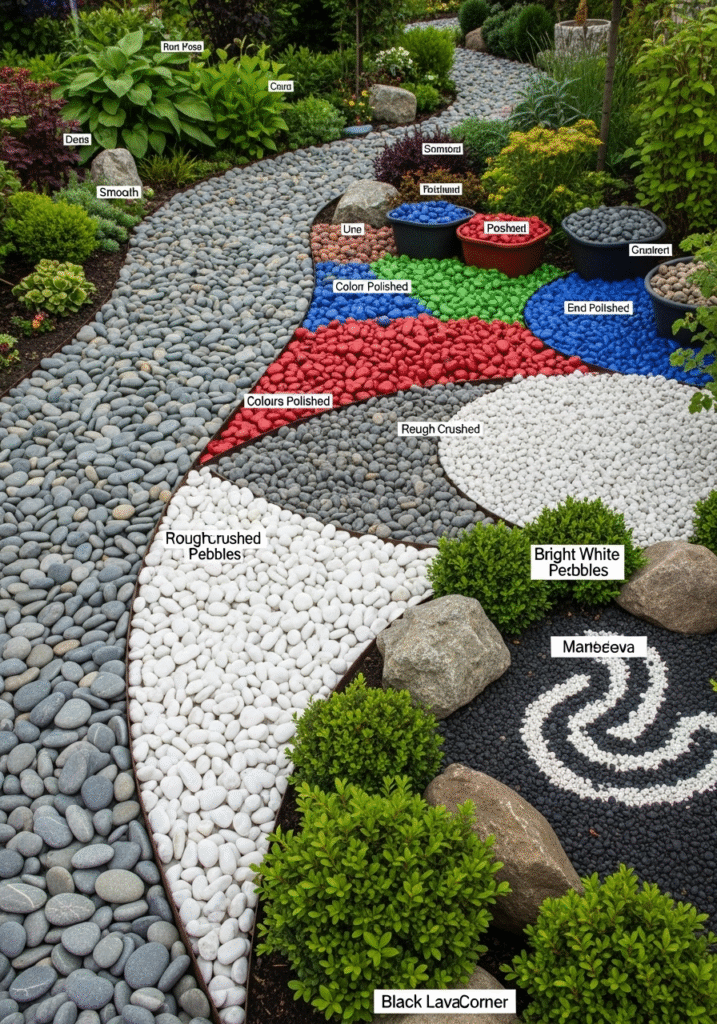 Types of Pebbles for Garden Use