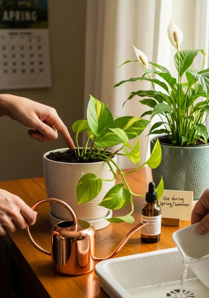 Watering and Feeding Your Indoor Plants