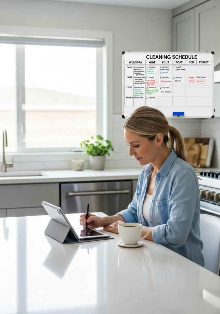Why Working Moms Need a Cleaning Schedule Importance of a cleaning schedule for working moms to balance home and work life